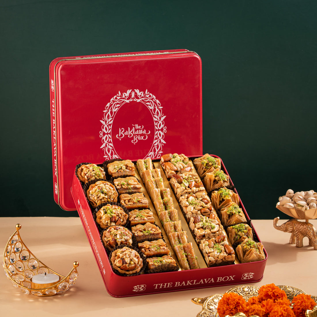 Ruby Tin Assorted Baklava Sweets Box 750g