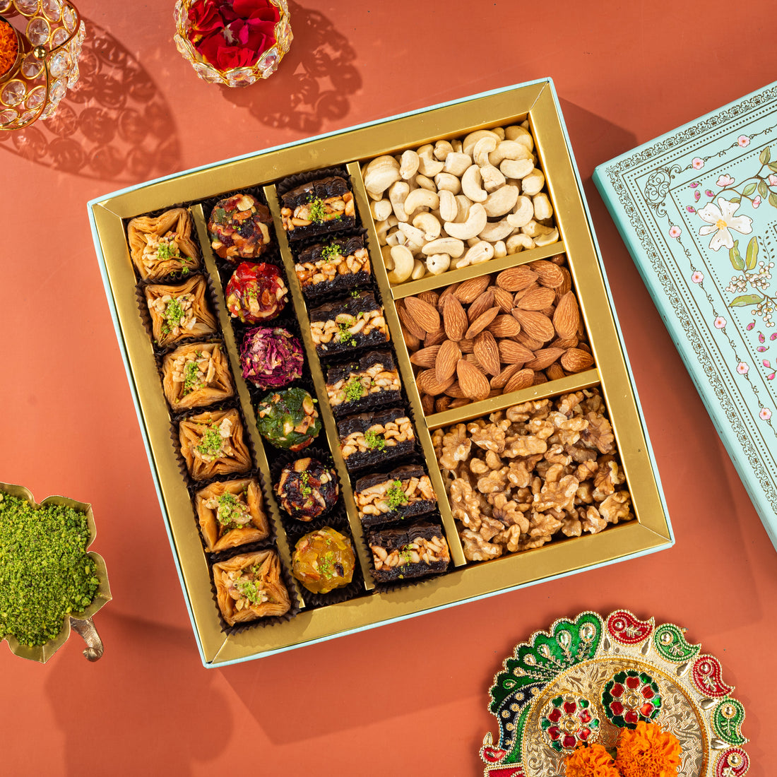 Phool Assorted Baklava, Indian Fusion & Dryfruit Box
