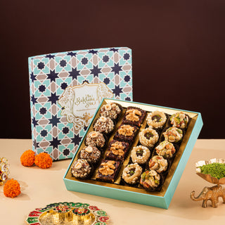 Blue Imperial Assorted Artistic Indian Sweets