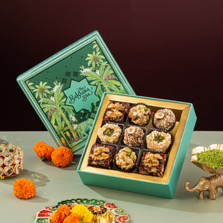 Emerald Assorted Artistic Indian Sweet Box