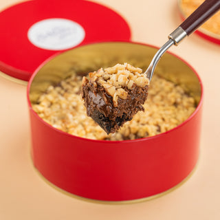 Hazelnut Kunafa Tin Cake