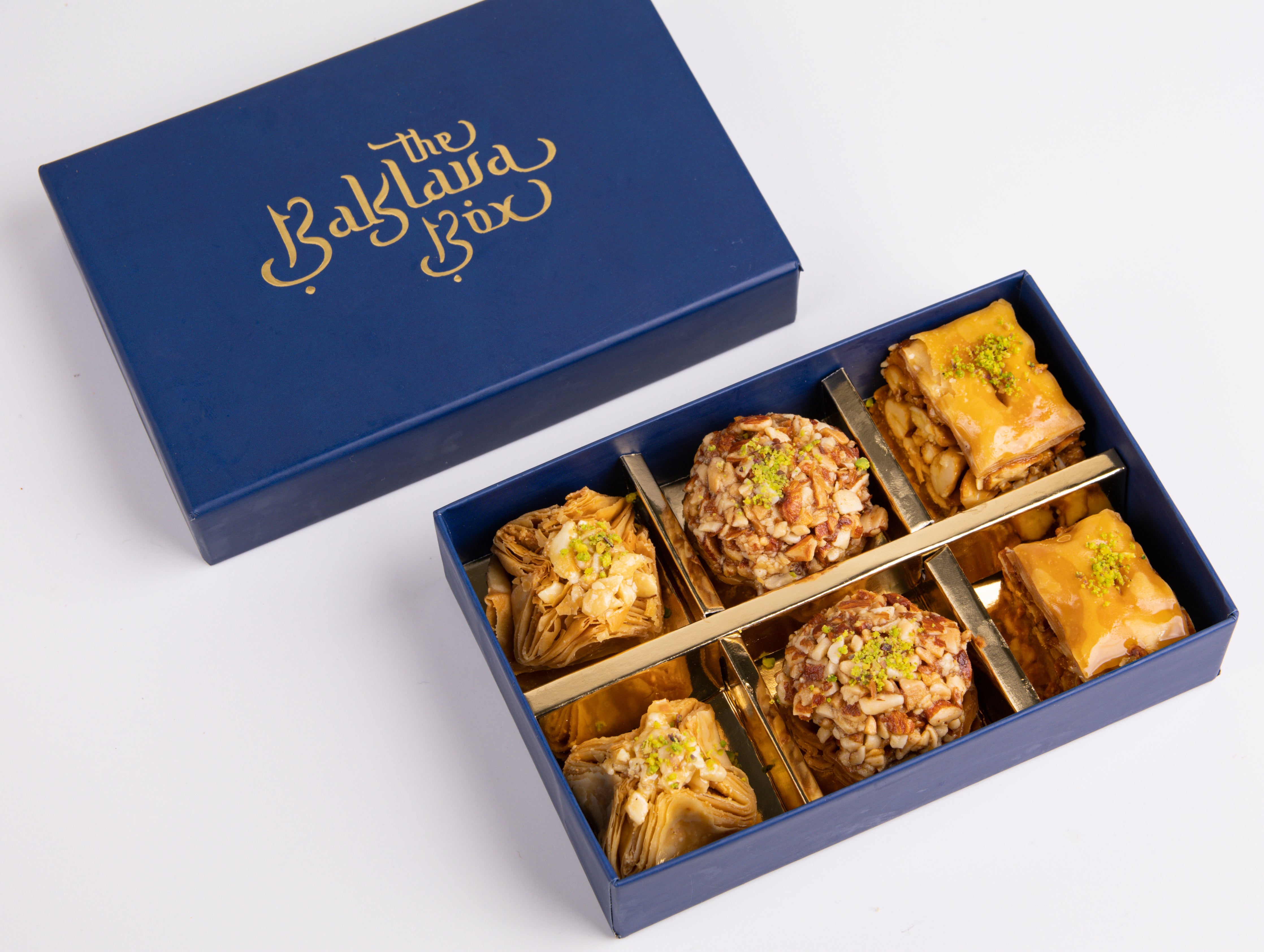 Assorted baklava sampler box (6 pieces) – THE BAKLAVA BOX