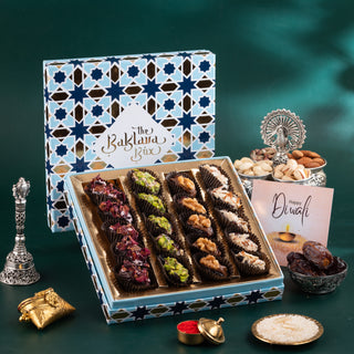 Blue Imperial Assorted Flavoured Dates Diwali Gift Box