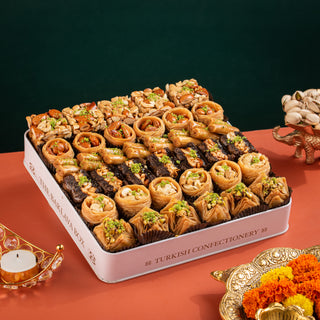Ivory Tin Assorted Baklava Sweets Box 1Kg