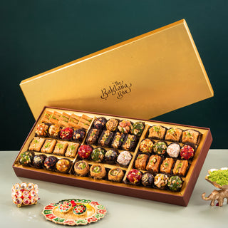 Sunheri Assorted Baklava & Indian Fusion Sweets Box 1Kg