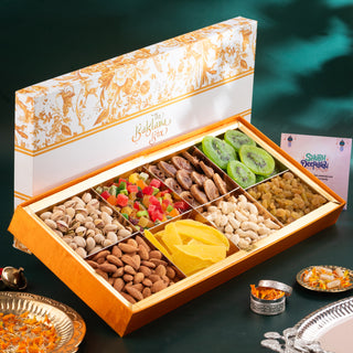 Signature Box with Dry fruits Diwali Gift Box