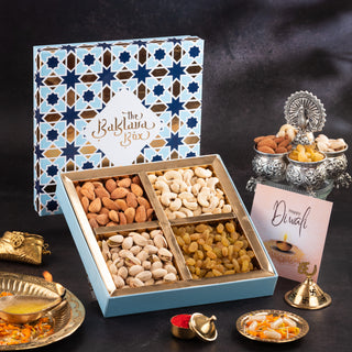 Blue Imperial Assorted Dry fruits Diwali Gift Box