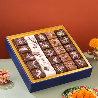 Navy Imperial Assorted Mini-Coverture Kunafa Box