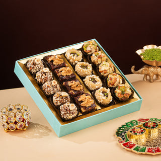Blue Imperial Assorted Artistic Indian Sweets