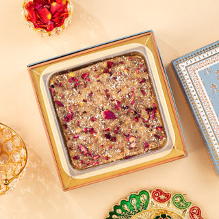 Rose Chocolate Mithai Slab