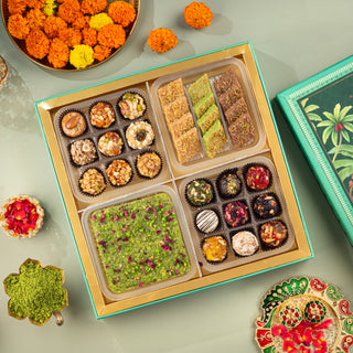 Royal Emerald Indian Sweets Hamper