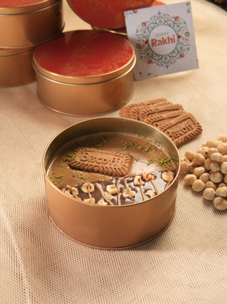 Two in One Rakhi Tin 500g - Hazelnut & Biscoff