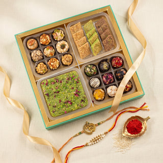 Emerald Assorted Indian Mithai Rakhi Hamper Box 1kg