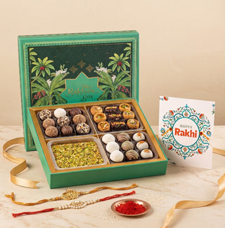 Rakhi Hamper - Assorted Baklava, Truffles, Fudge & Fusion Sweets