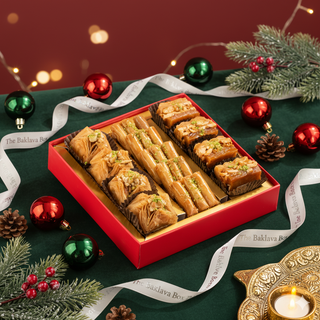 Red Imperial Christmas Assorted Baklava Sweets Box 250g