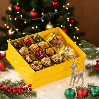 Torquise Assorted Christmas Baklava & Dryfruit Box