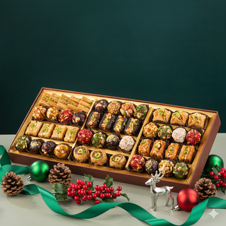Sunheri Assorted Christmas Baklava & Indian Fusion Box 1kg