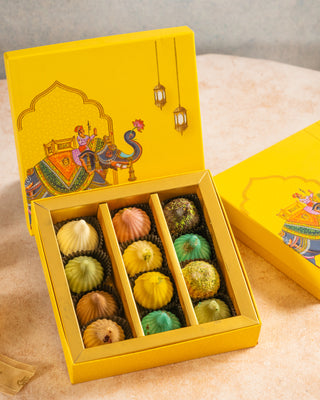 Yellow Treasure Assorted Modak Sweets Box 250g