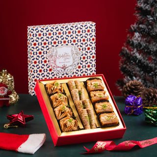 Red Imperial Christmas Assorted Baklava Sweets Box 250g