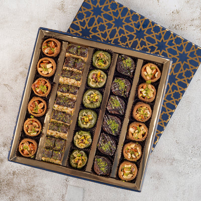 Assorted Kunafas and Chocolate Flavoured Baklavas 750 Gms - THE BAKLAVA BOX
