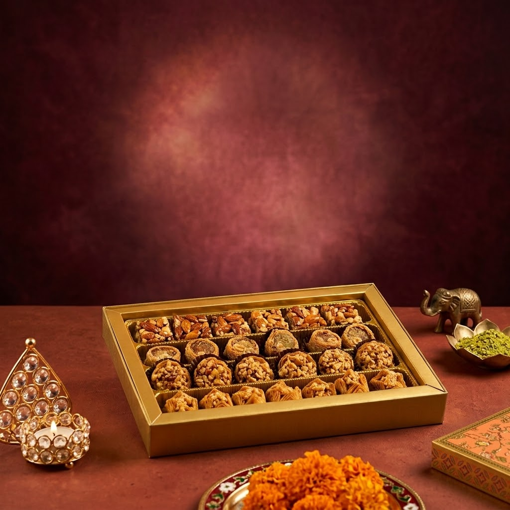 Gulmohor Assorted Baklava Box 750g - Diwali Edition