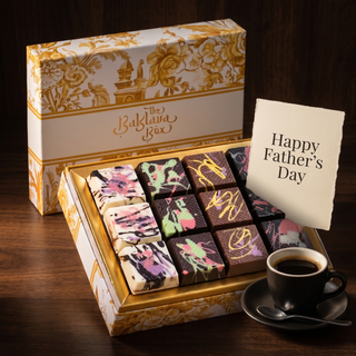 Dubai chocolate box for Father's Day with gift card
