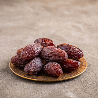 Premium Medjool dates on a plate, premium gift