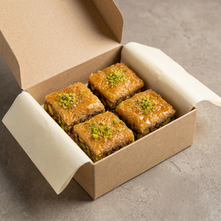 Pistachio kunafa open gift box