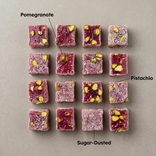 Pomegranate and Pistachio Turkish Delight, what is inside