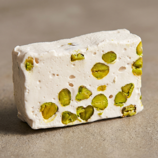 Iranian Pistachio Nougat, close-up detail