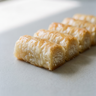 Coconut baklava rolls