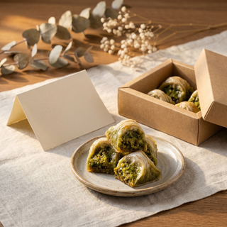 Pistachio Cimcik Baklava, gift styled