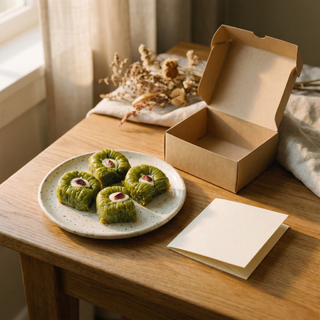 Pasha Pistachio Baklava, gift styled