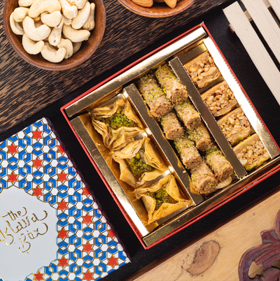 Valentine's Day gift box- Assorted Baklava Box (250gm) With Card