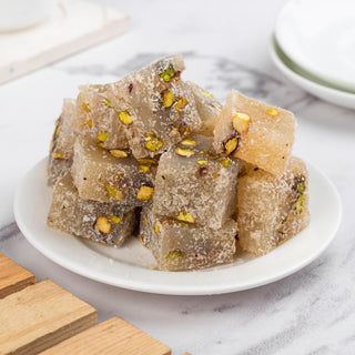 Vanilla & Pistachio Turkish Delight (500gm) sweets