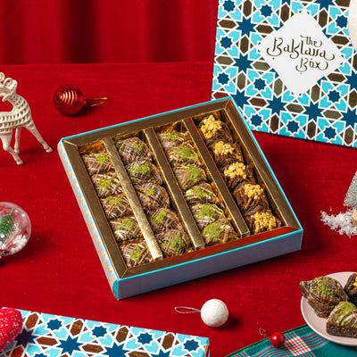 Assorted chocolate baklavas- Christmas gift box - THE BAKLAVA BOX