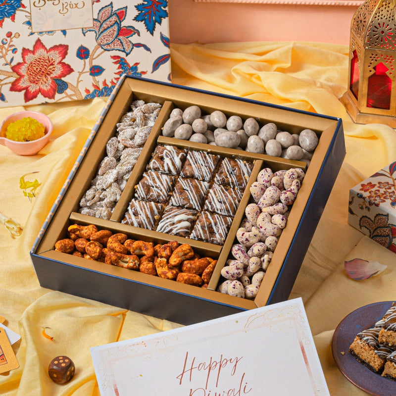 Assorted dry fruit and baklava gourmet hamper- Diwali gift box - THE BAKLAVA BOX