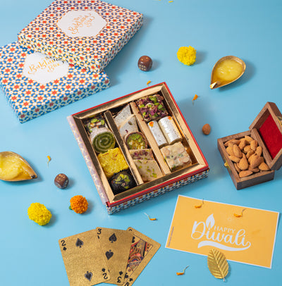 Assorted Gourmet Indian sweets- Premium Diwali gift box - THE BAKLAVA BOX