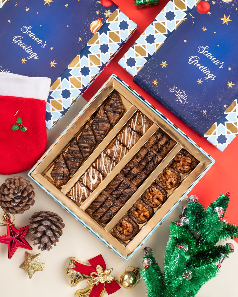 Christmas gift box- Assorted Chocolate Baklava Box - THE BAKLAVA BOX