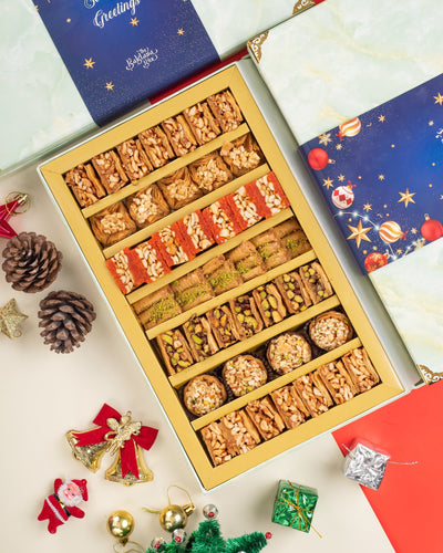 Christmas gift box- Royal Vega Box (1 kg) - Baklavas - THE BAKLAVA BOX
