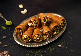 Dry Fruit Kunafa Cones - THE BAKLAVA BOX