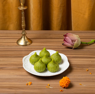 Green Chilli Guava Modak - THE BAKLAVA BOX