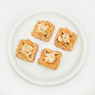 Holi Gift Box : Assorted Baklava (250gm) with Ribbon Packaging and Gulal - THE BAKLAVA BOX