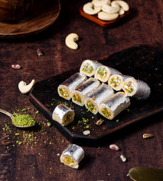 Kaju Pista Roll - THE BAKLAVA BOX