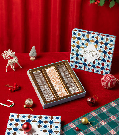 Nutella Chocolate Basbousa Christmas Gift Box - THE BAKLAVA BOX