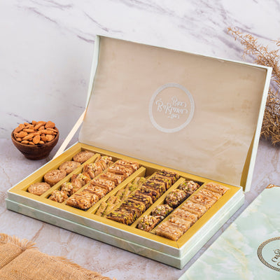 Royal Vega Box (1 kg) - Baklavas- Premium Diwali Gifting - THE BAKLAVA BOX
