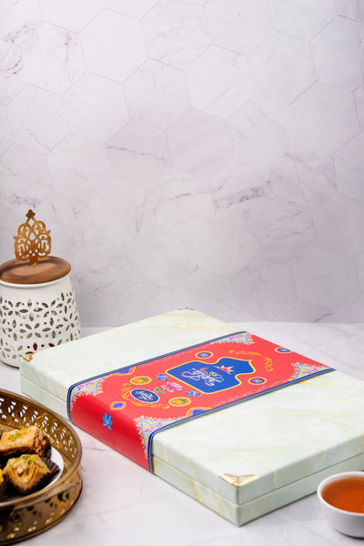 Royal Vega Box (1 kg) - Laddoos- Diwali premium gifting - THE BAKLAVA BOX