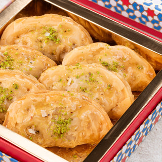 Turkish Gujiya (250gm) with Ribbon Packaging - THE BAKLAVA BOX