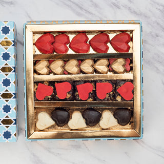 Valentine’s Day Gift Box : Combo of Regalia Box with Baklavas & Assorted Chocolates and Brownie With Card - THE BAKLAVA BOX